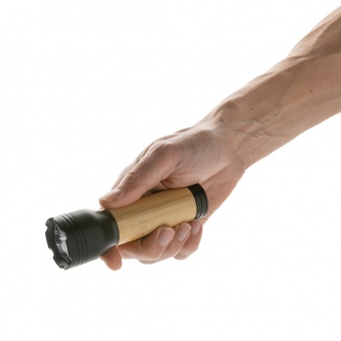Logotrade corporate gift picture of: Lucid 3W RCS certified recycled plastic & bamboo torch