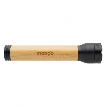 Logo trade corporate gifts picture of: Lucid 5W RCS certified recycled plastic & bamboo torch