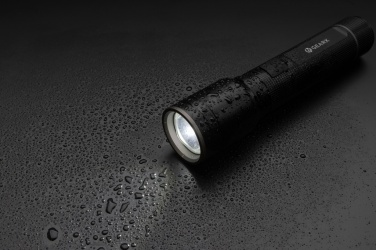 Logo trade promotional giveaway photo of: RCS recycled aluminum USB-rechargeable heavy duty torch