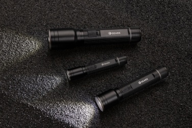 Logotrade advertising product picture of: RCS recycled aluminum USB-rechargeable heavy duty torch