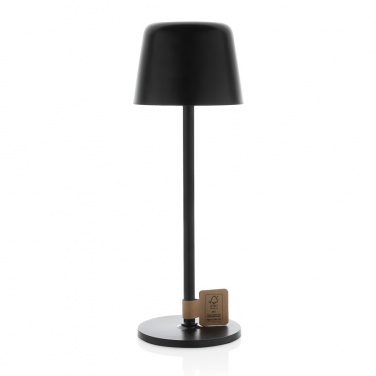 Logotrade promotional item image of: Zenic RCS recycled plastic USB re-chargable table lamp