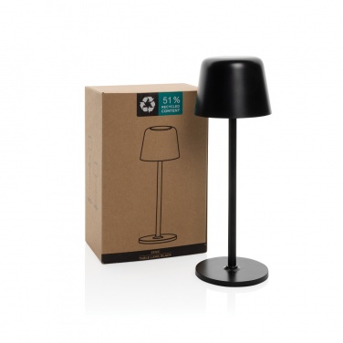 Logotrade promotional item image of: Zenic RCS recycled plastic USB re-chargable table lamp