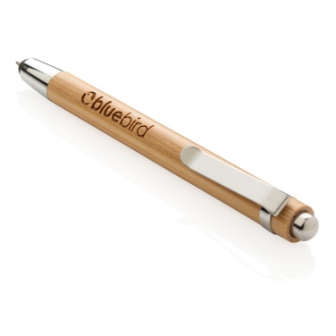 Logo trade business gifts image of: Bamboo stylus pen
