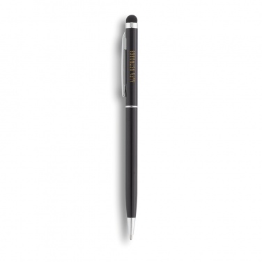 Logo trade promotional giveaways picture of: Thin metal stylus pen