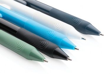 Logo trade advertising products image of: X9 solid pen with silicone grip