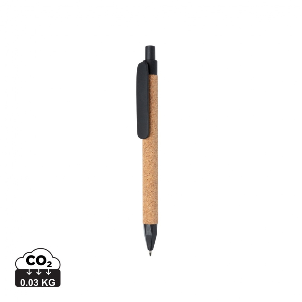 Logotrade promotional product picture of: Write wheatstraw and cork pen