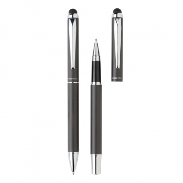 Logotrade promotional giveaway image of: Swiss Peak deluxe pen set in PU pouch