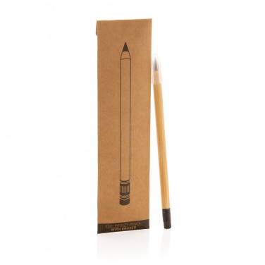Logotrade business gift image of: Bamboo infinity pencil with eraser