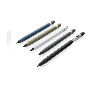Logo trade promotional item photo of: Aluminum inkless pen with eraser