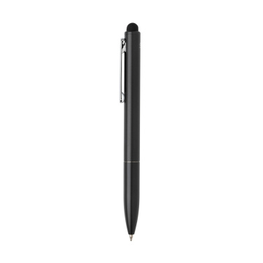 Logo trade promotional merchandise image of: Kymi RCS certified recycled aluminium pen with stylus