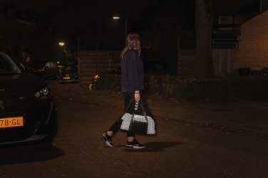 Logotrade promotional giveaway image of: AWARE™ RPET Reflective weekend bag