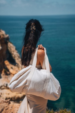 Logo trade promotional gift photo of: Impact Aware™ 285gsm rcanvas duffel bag undyed