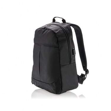 Logo trade advertising products image of: Power USB laptop backpack