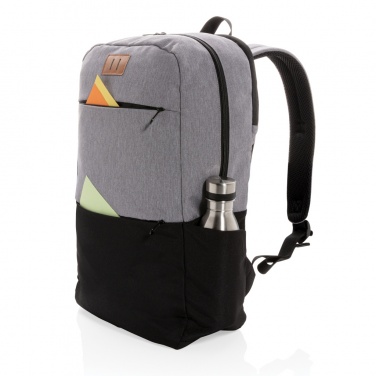 Logo trade business gifts image of: Modern 15.6" USB & RFID laptop backpack PVC free