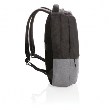 Logo trade promotional merchandise photo of: Duo colour RPET 15.6" RFID laptop backpack PVC free