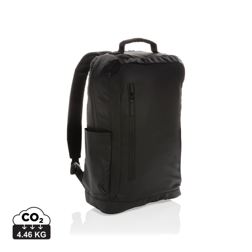 Logotrade promotional merchandise photo of: Fashion black 15.6" laptop backpack PVC free