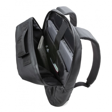 Logo trade promotional products image of: Fashion black 15.6" laptop backpack PVC free