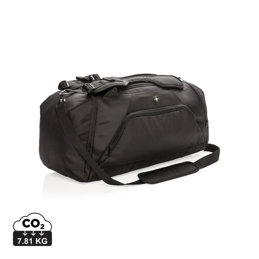 Logotrade promotional merchandise photo of: Swiss Peak RFID sports duffel & backpack