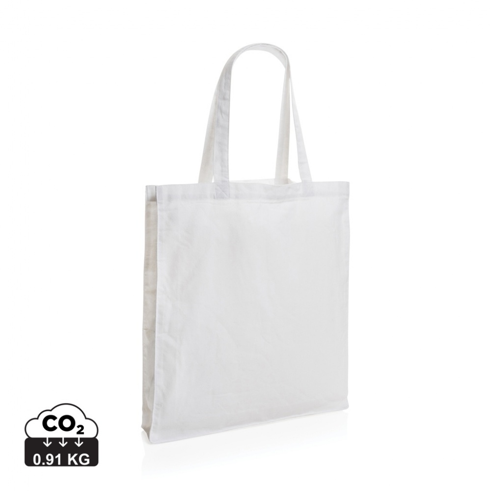 Logo trade promotional products image of: Impact AWARE™ Recycled cotton tote w/bottom 145g