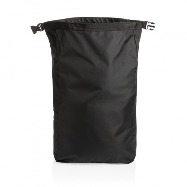 Logo trade promotional giveaways image of: Impact AWARE™ RPET lightweight rolltop backpack