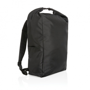 Logo trade corporate gifts picture of: Impact AWARE™ RPET lightweight rolltop backpack