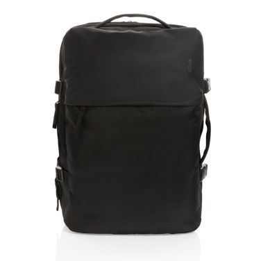 Logo trade promotional product photo of: Swiss Peak AWARE™ RPET 15.6' expandable weekend backpack