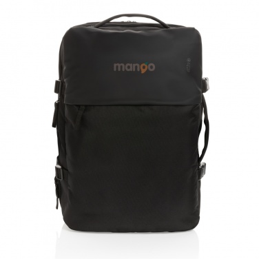 Logo trade business gift photo of: Swiss Peak AWARE™ RPET 15.6' expandable weekend backpack