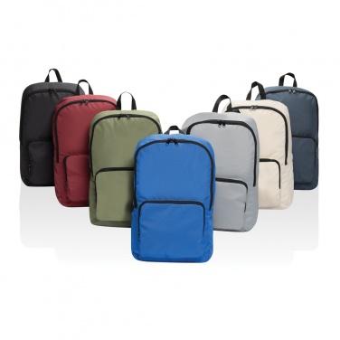 Logotrade promotional item picture of: Dillon AWARE™ RPET foldable classic backpack