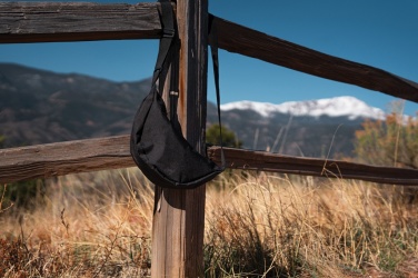 Logo trade promotional gifts image of: Crescent AWARE™ RPET half moon sling bag