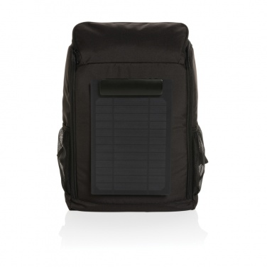 Logotrade promotional products photo of: Pedro AWARE™ RPET deluxe backpack with 5W solar panel