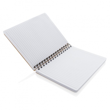 Logotrade promotional gift image of: A5 Kraft spiral notebook with sticky notes
