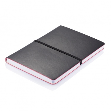 Logo trade promotional items image of: Deluxe softcover A5 notebook