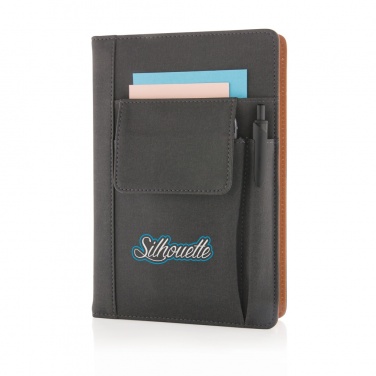 Logotrade promotional item picture of: Notebook with phone pocket