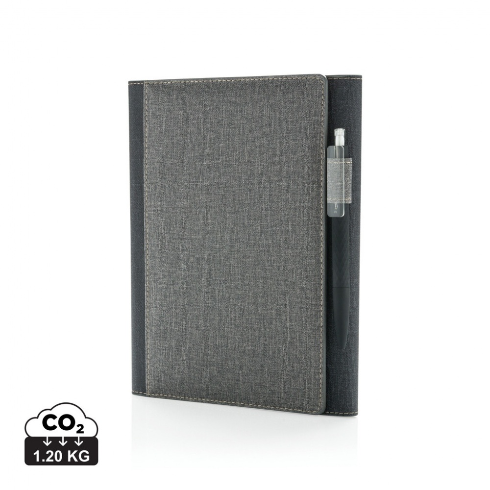 Logo trade promotional giveaways picture of: A5 Deluxe design notebook cover