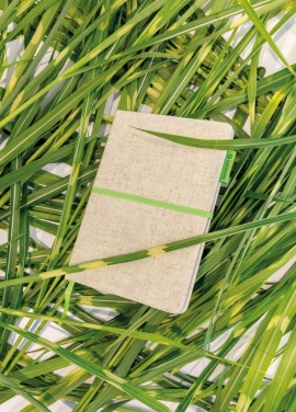 Logotrade promotional gift picture of: A5 jute notebook