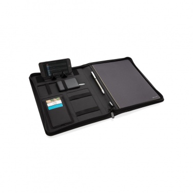 Logotrade advertising product picture of: Air 5W wireless charging portfolio A4 w/ 5000 mAh powerbank