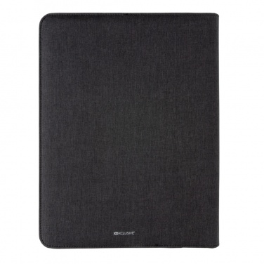 Logotrade advertising product picture of: Air 5W wireless charging portfolio A4 w/ 5000 mAh powerbank