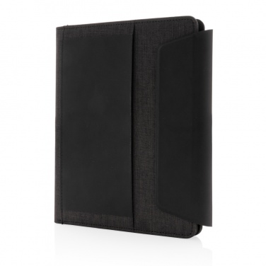 Logo trade promotional product photo of: Fiko wireless charging A5 portfolio with powerbank