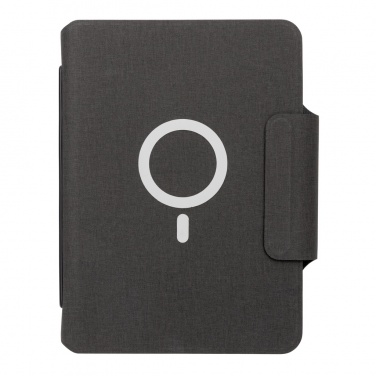Logo trade corporate gifts picture of: Artic Magnetic 10W wireless charging A5 notebook