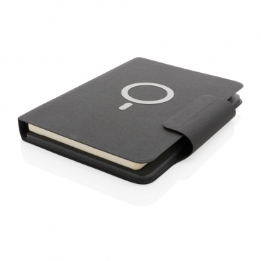 Logo trade corporate gift photo of: Artic Magnetic 10W wireless charging A5 notebook