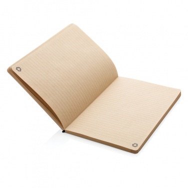 Logo trade corporate gifts image of: A5 cork & kraft notebook