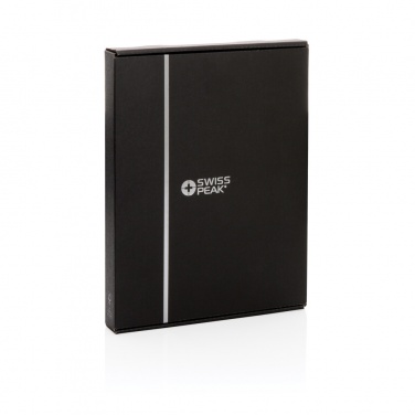 Logo trade promotional product photo of: Swiss Peak Heritage RCS rPU A5 stone paper portfolio