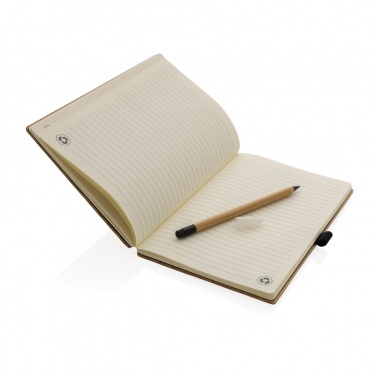 Logotrade promotional merchandise picture of: Bamboo notebook and infinity pencil set