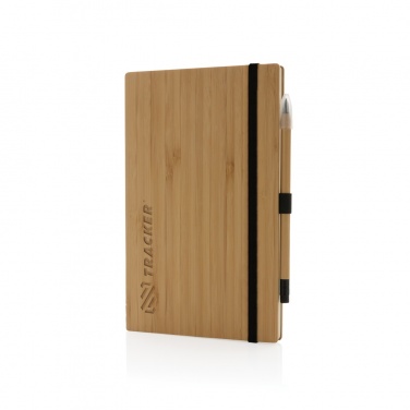 Logotrade business gift image of: Bamboo notebook and infinity pencil set