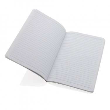 Logo trade advertising products picture of: Salton A5 GRS certified recycled paper notebook