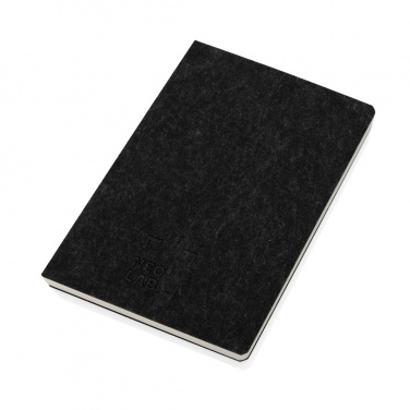 Logo trade corporate gift photo of: Phrase GRS certified recycled felt A5 notebook