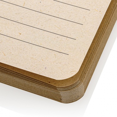 Logo trade promotional products image of: Stylo Sugarcane paper A5 Notebook
