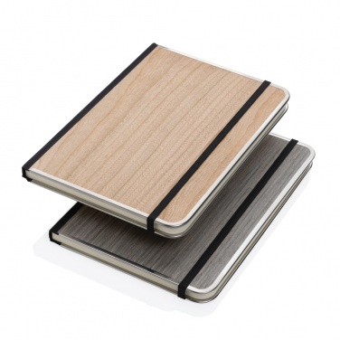 Logo trade promotional gifts picture of: Treeline A5 wooden cover deluxe notebook