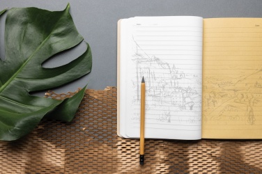 Logo trade promotional merchandise photo of: Elowen A5 tree free notebook