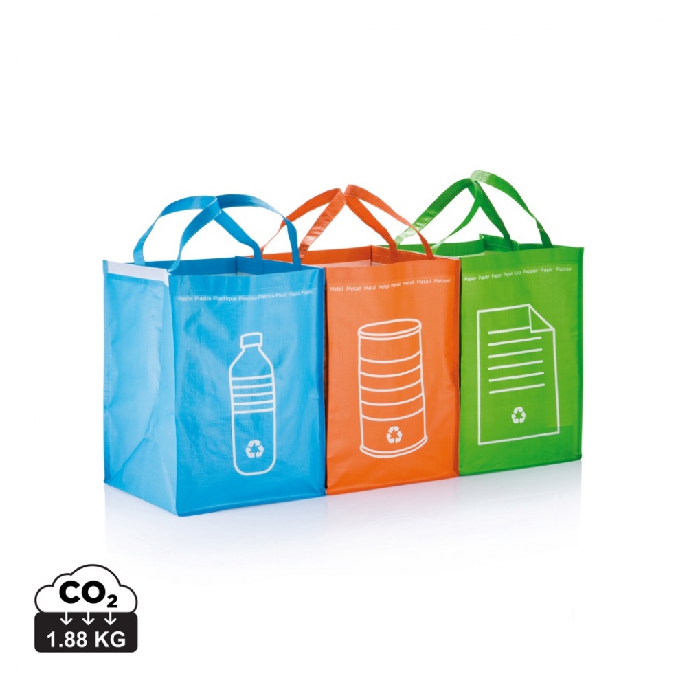 Logo trade promotional items image of: 3pcs recycle waste bags